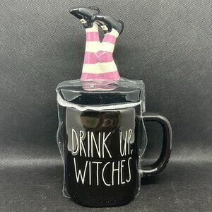 Brand new! Rae Dunn “Drink Up Witches" Topper Mug